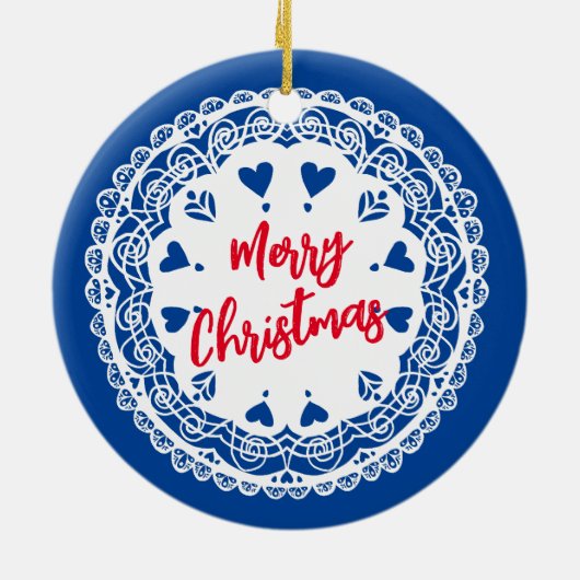 Prettige feestdagen Ornament Deense cookies (Achterkant)