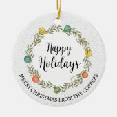 Prettige feestdagen Ornament Feestelijke krans (Voorkant)