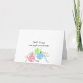 prettige feestdagen! - Ornament kaart (Achterkant)