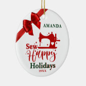 Prettige feestdagen Ornament Naailiefhebber (Rechts)