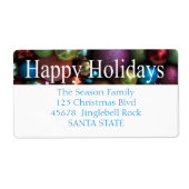 prettige feestdagen ornaments Holiday Label (Voorkant)