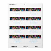 prettige feestdagen ornaments Holiday Label (Full Sheet)