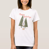 Prettige feestdagen Overeenkomend Winter Gnome T-shirt (Voorkant)