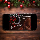 prettige feestdagen Paarden en Hoefijzers Kerstmis Kaart