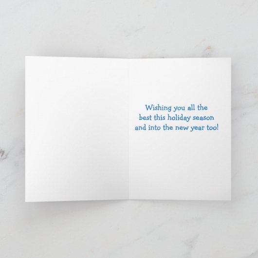 prettige feestdagen Paarden en slee in de sneeuw (Binnen)