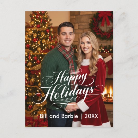 Prettige feestdagen PAARDEN, foto voorzijde (Voorkant)