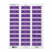 prettige feestdagen Paars ontwerp Etiket (Full Sheet)