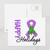 Prettige feestdagen pAlvleesklier-kankerbewustzijn (Voorkant / Achterkant)