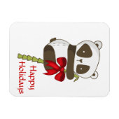 prettige feestdagen Panda Magneet (Horizontaal)