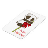 prettige feestdagen Panda Magneet (Linkerzijde)