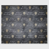 Prettige feestdagen Papier inpakken (Vlak)