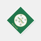 prettige feestdagen Papier Napkin Servet (Hoek)