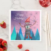 prettige feestdagen Papier Napkin Servet (Insitu)