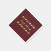 prettige feestdagen Papier Napkins van RoseWrites Servetten (Hoek)