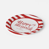 Prettige feestdagen papieren bordje (Gekanteld)