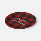 Prettige feestdagen papieren bordje (Gekanteld)