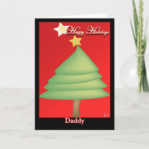 prettige feestdagen Pappa perosnalized wenskaart Bedankkaart