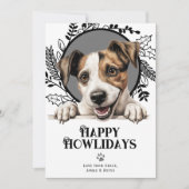 Prettige feestdagen Parson Russell Terrier Kerstmi Feestdagenkaart (Voorkant)