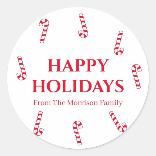 prettige feestdagen, pas de stickers van het naamc (Voorkant)