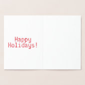 Prettige feestdagen Pas het aan, Folie Kaarten (Binnen)