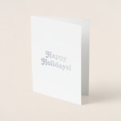 Prettige feestdagen Pas het aan, Folie Kaarten (Voorkant)