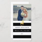 Prettige feestdagen Passen getrouwd | Christmas Feestdagenkaart (Voorkant / Achterkant)