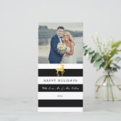 Prettige feestdagen Passen getrouwd | Christmas Feestdagenkaart (Staand voorkant)