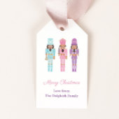 Prettige feestdagen Pastel Afro-Amerikaanse Notenk Cadeaulabel