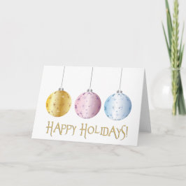Prettige feestdagen Pastel Kaart