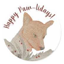 prettige feestdagen Pawlidays Woodland Fox