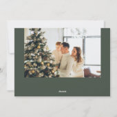 prettige feestdagen Penseelscript groen Feestdagenkaart (Achterkant)