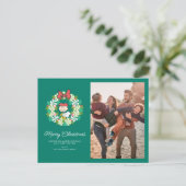 Prettige Feestdagen | Pepermunt Kandij Krans (Staand voorkant)