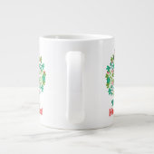 Prettige feestdagen €? | Pepermunt Snoep krans Grote Koffiekop (Achterkant)