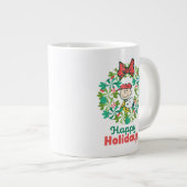 Prettige feestdagen €? | Pepermunt Snoep krans Grote Koffiekop (Voorkant rechts)