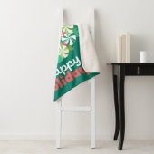 Prettige feestdagen €? | Pepermunt Snoep krans Sherpa Deken (In situ)