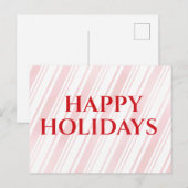 Prettige feestdagen Pepermunt Stripe (Voorkant / Achterkant)