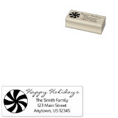 prettige feestdagen Peppermint-Snoep voor kerstmis Rubberstempel (Gestempeld)