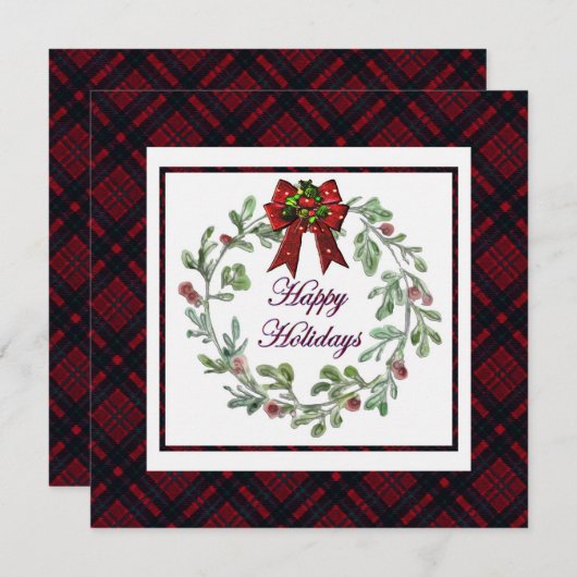 Prettige feestdagen Personaliseren Feestdagenkaart (Voorkant / Achterkant)