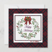 Prettige feestdagen Personaliseren Feestdagenkaart (Voorkant)