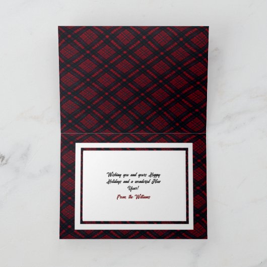 Prettige feestdagen Personaliseren Kaart (Binnen)