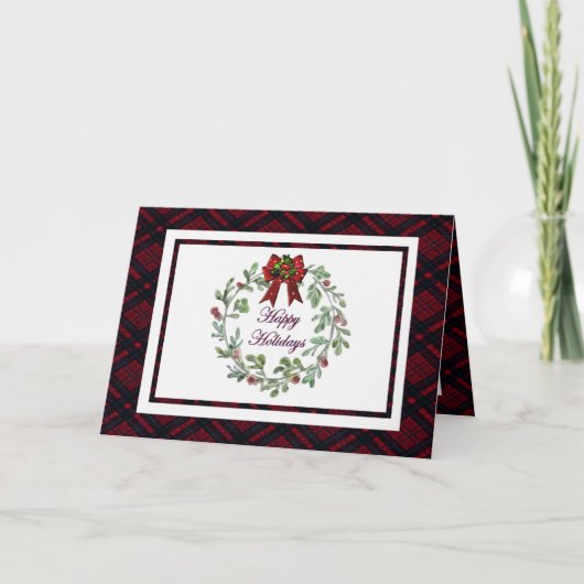 Prettige feestdagen Personaliseren Kaart (Voorkant)