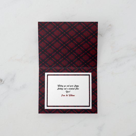 Prettige feestdagen Personaliseren Kaart (Binnen)