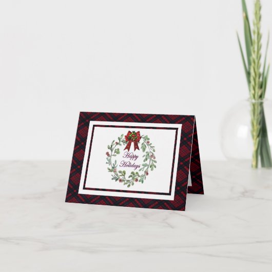 Prettige feestdagen Personaliseren Kaart (Voorkant)