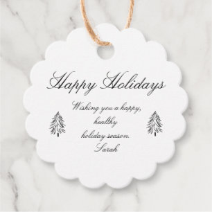 prettige feestdagen persoonlijke cadeauLabel Bedankjes Labels