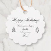 prettige feestdagen persoonlijke cadeauLabel Bedankjes Labels (Voorkant)