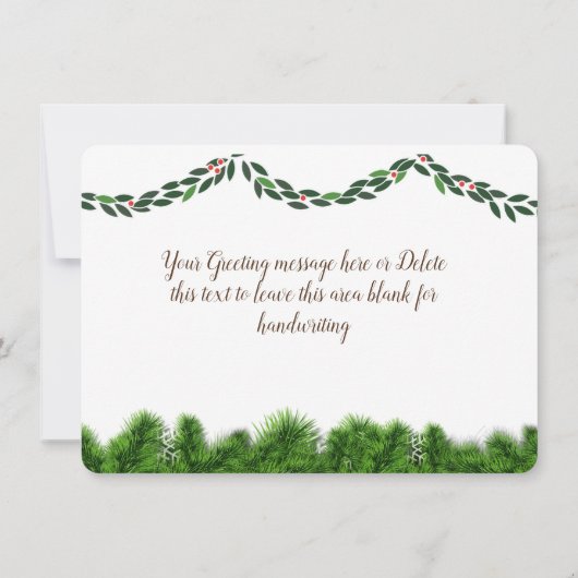 Prettige feestdagen Pet Business Christmas Kaart (Achterkant)