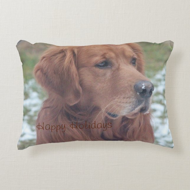 Prettige feestdagen Pet Pillow Decoratief Kussen (Voorkant)