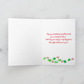 Prettige feestdagen Pet Sitter Dog Walker Kaart (Binnen)