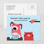 Prettige feestdagen Pet Sitter's (Voorkant / Achterkant)