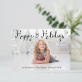 prettige feestdagen Photo Candy Cane -3x5Kerstkaar Kaart (Staand voorkant)